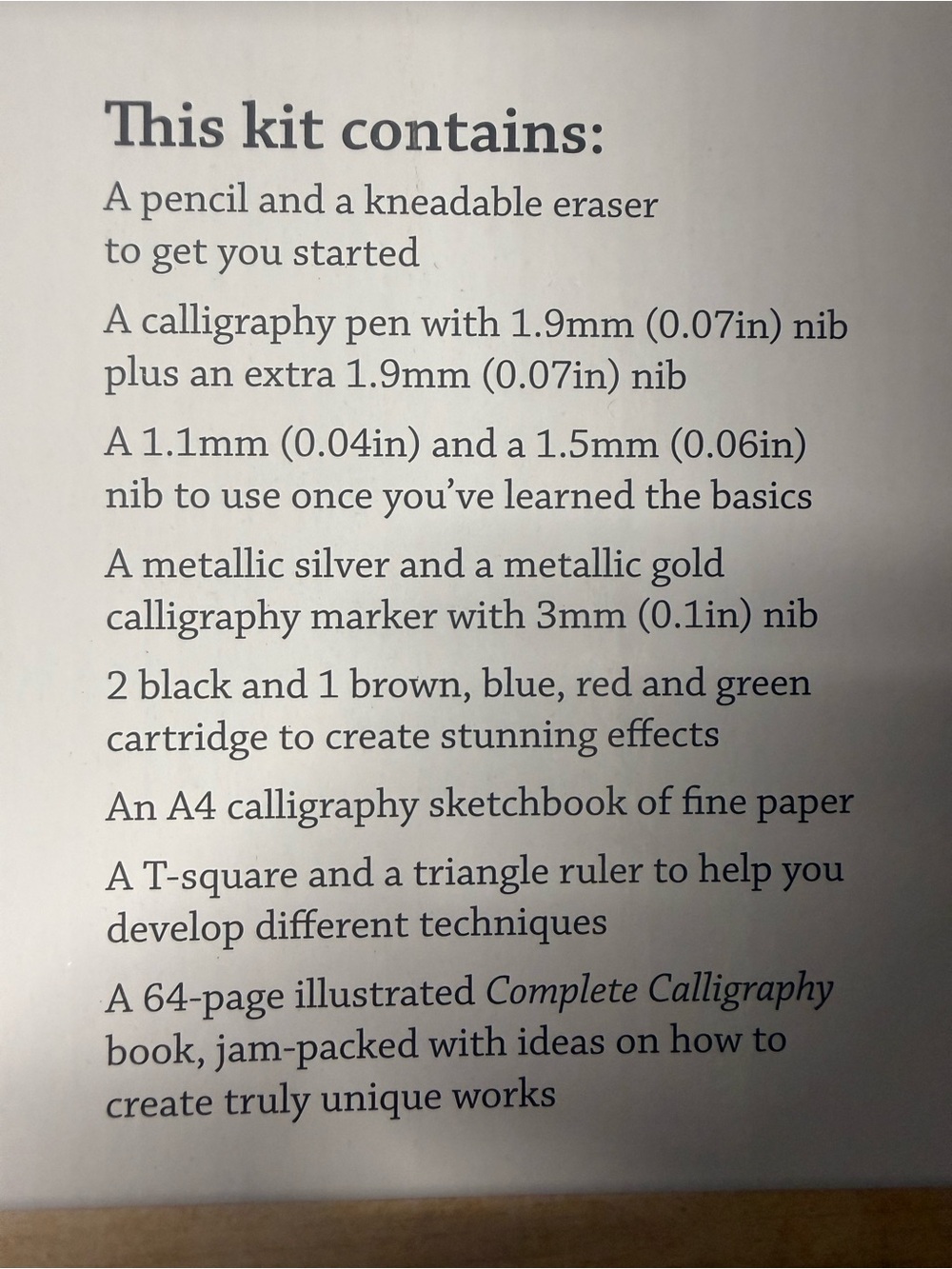 Complete Calligraphy Set - Picture 3 of 6